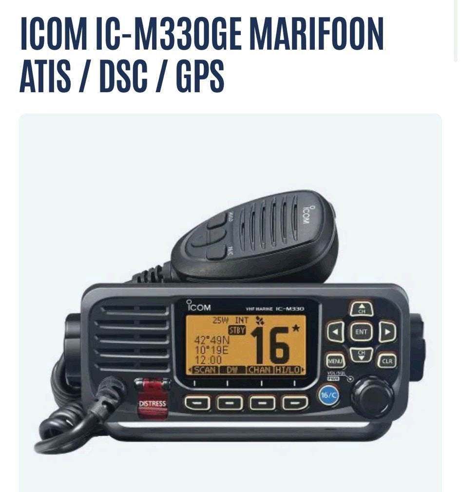 ICOM IC-M330GE Marifoon ATIS / DSC / GPS, Ophalen of Verzenden, Nieuw, Communicatie