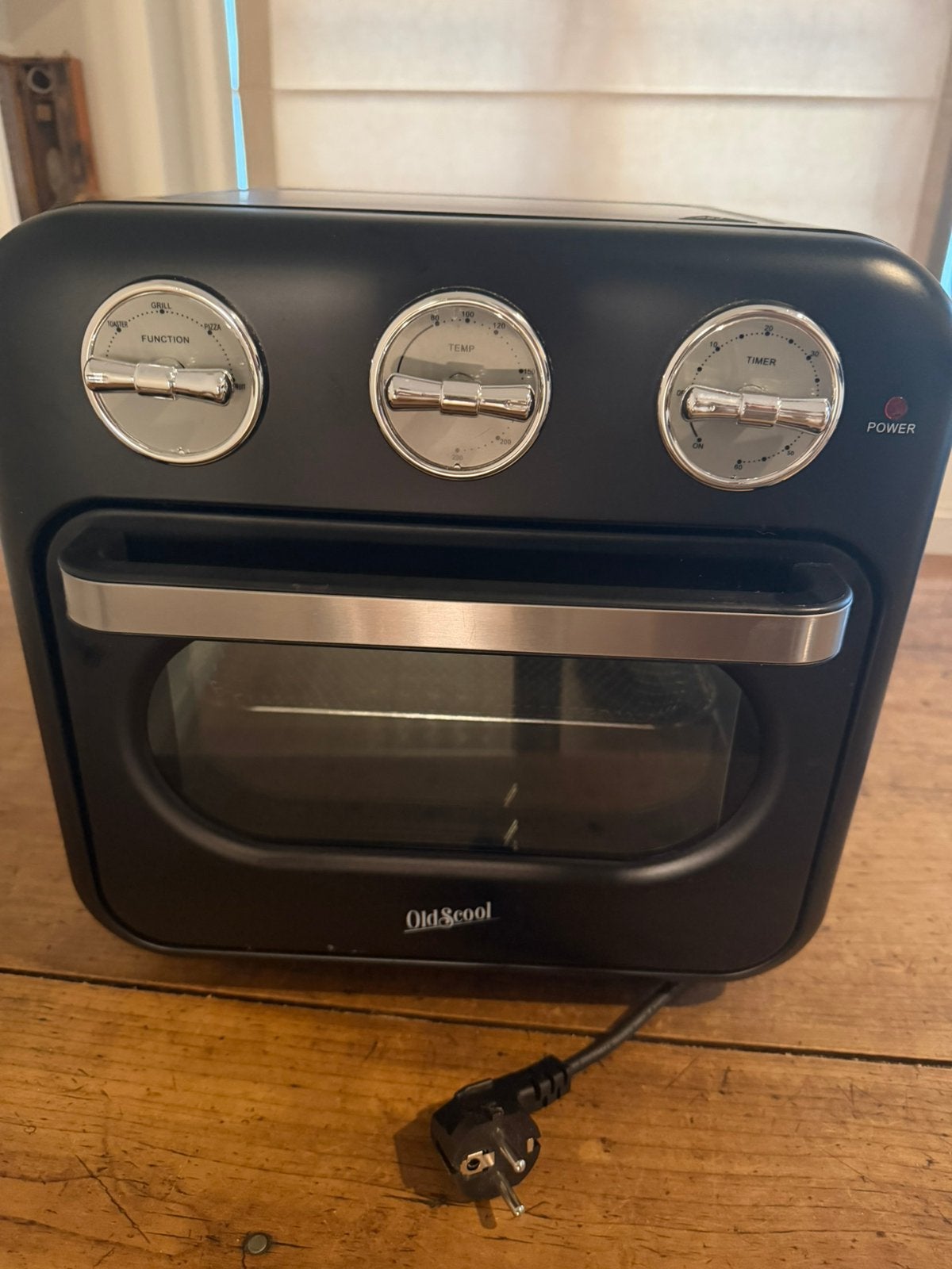 Old scool retro oven /Air fryer, zwart , niet gebruikt, Witgoed en Apparatuur, Ophalen, Minder dan 45 cm, Overige merken, Oven