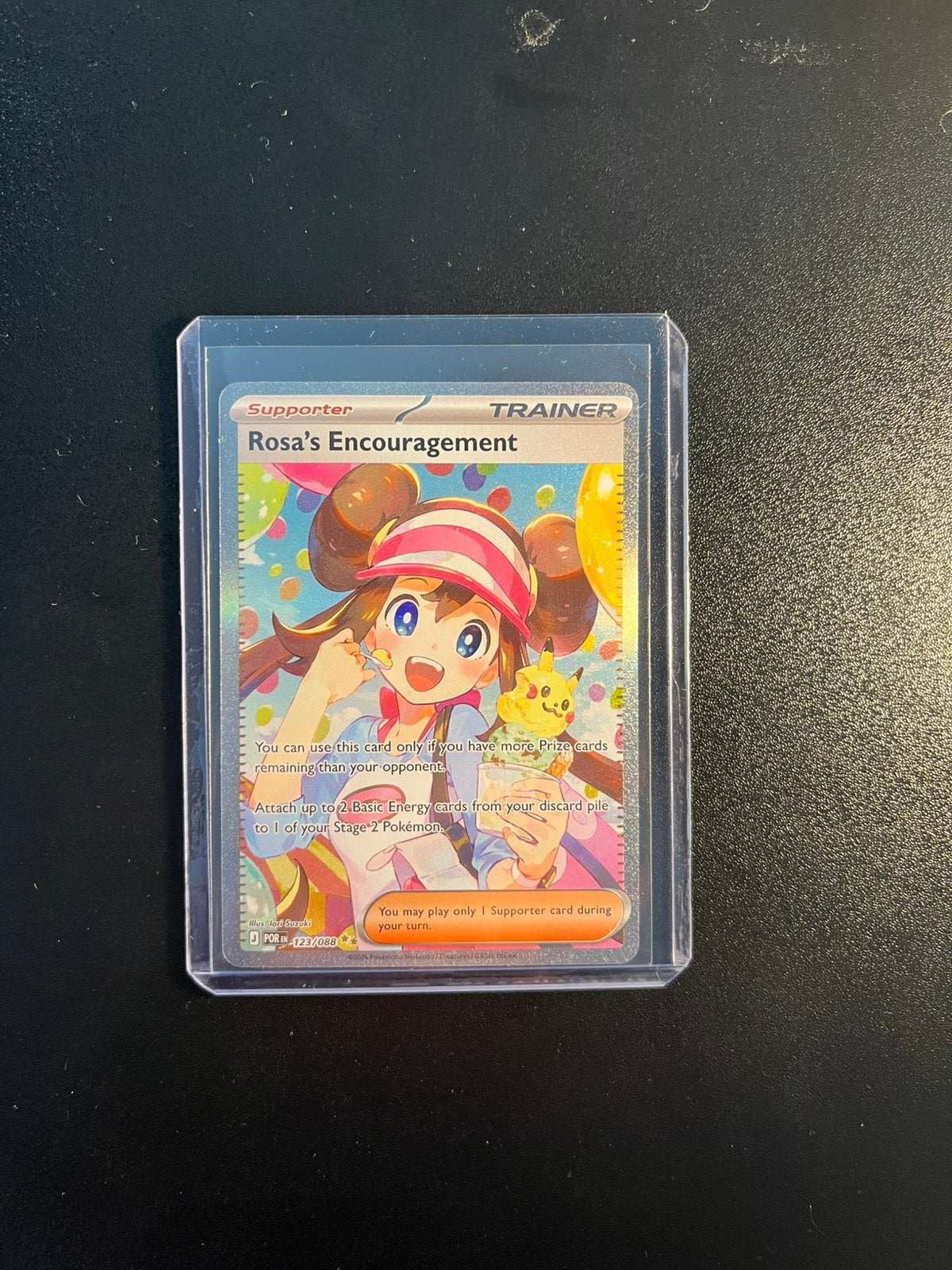 Rosa’s Encouragement vull art trainer pokemon kaart, Ophalen of Verzenden, Zo goed als nieuw
