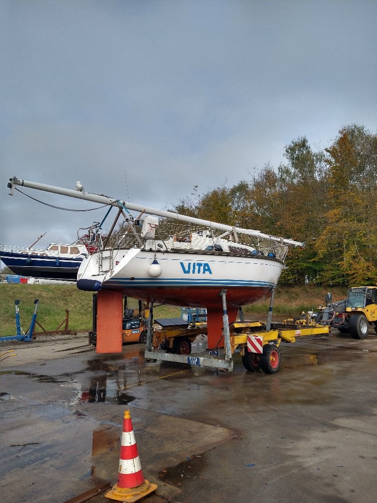 Knijpstra Roodberg 9 Ton Vierpunts Bootbok / Stallingbok, Ophalen, Gebruikt, Onderhoud en Reparatie