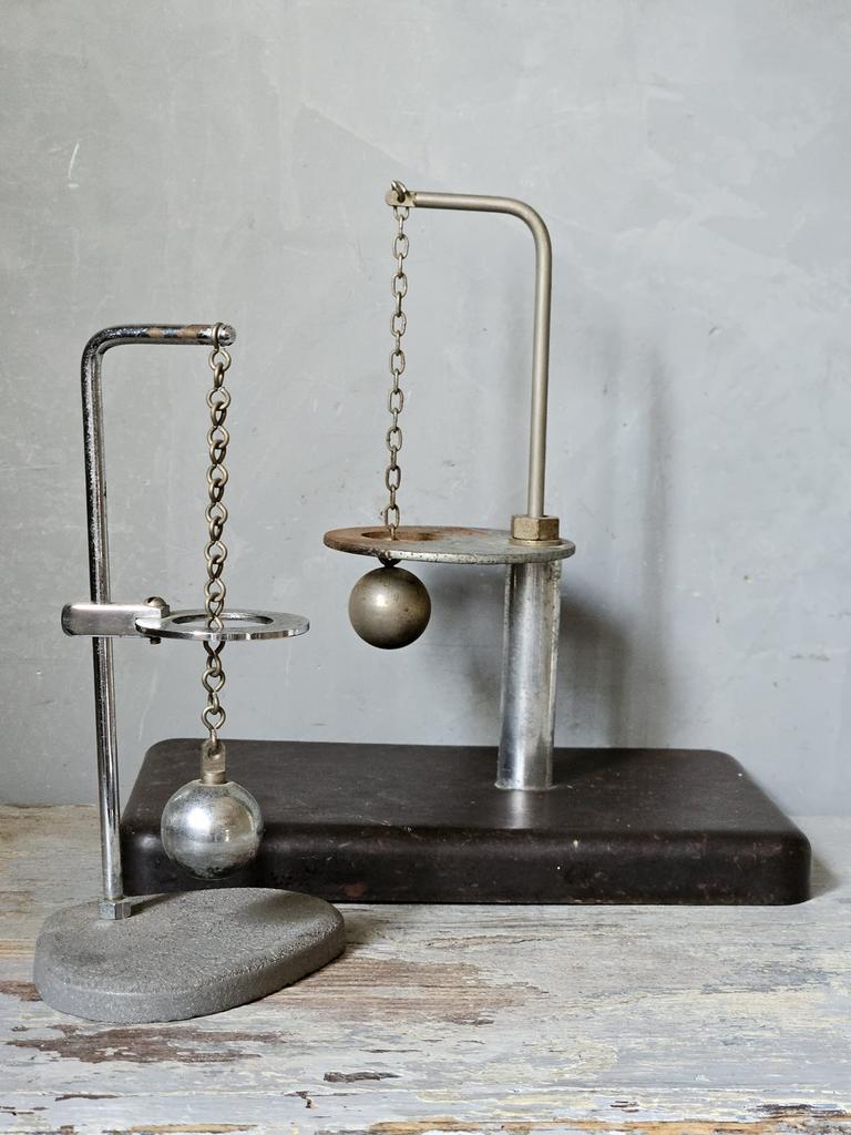 Set antieke bol van s, gravenzande ( natuurk  instrumenten), Ophalen of Verzenden