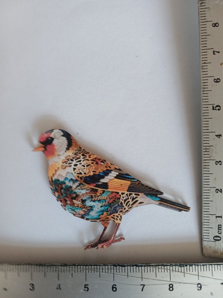 Kleurrijke vogel speldje(pin) - Putter, Verzenden, Nieuw, Dier of Natuur, Speldje of Pin