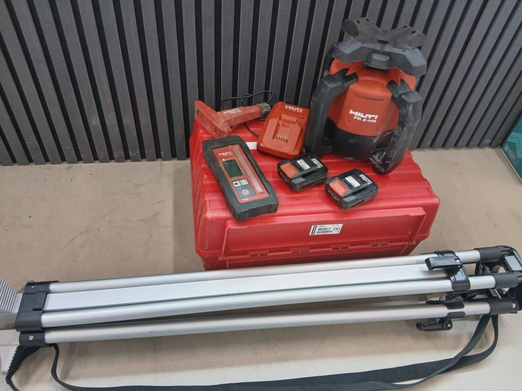 Hilti bouwlaser PR 2-HS rotatielaser + statief, ., Hilti, Ophalen of Verzenden, Zo goed als nieuw