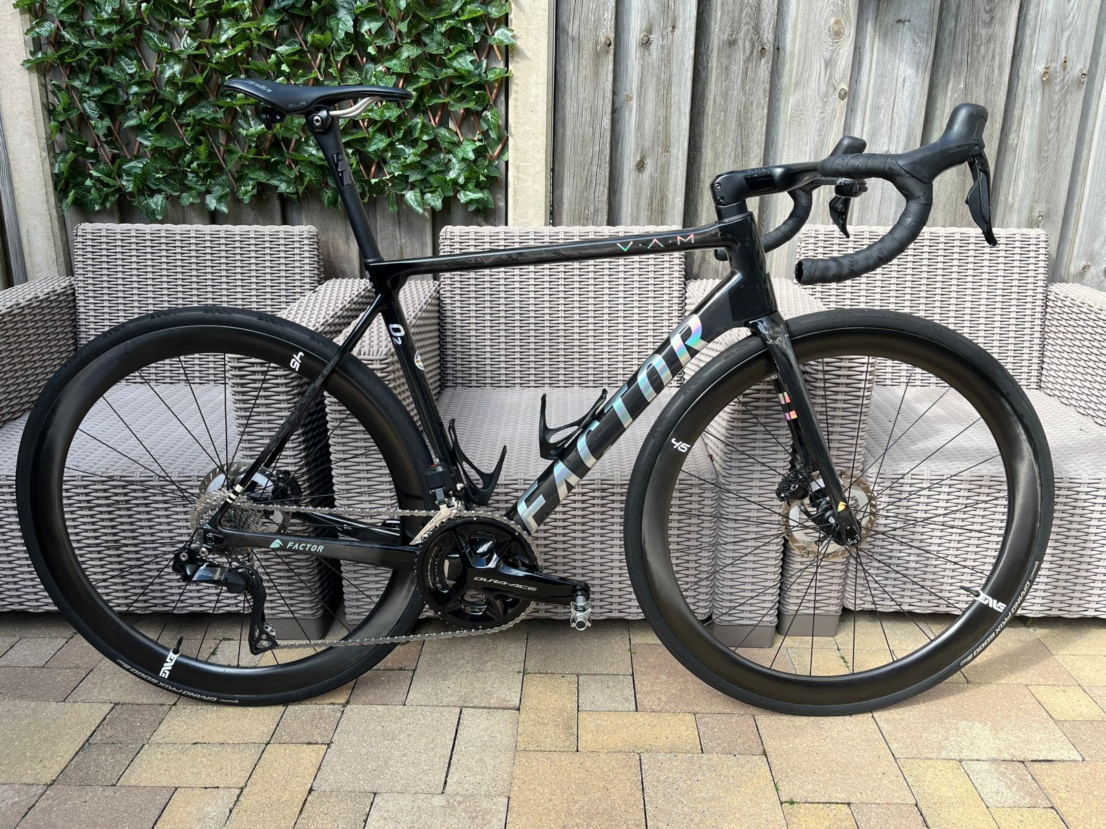 Factor O2 VAM maat 54 Shimano Di2 Chrome Naked Carbon, Overige merken, Carbon, Ophalen of Verzenden, Zo goed als nieuw