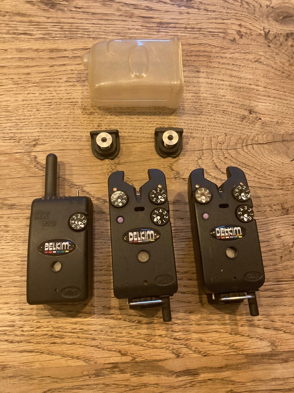 Delkim txi plus paars 2x met rx pro plus ontvanger, Watersport en Boten, Ophalen of Verzenden, Gebruikt, Overige typen