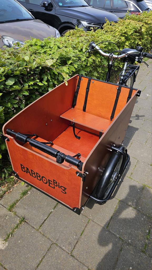 Babboe Big Bakfiets - Ideaal voor Gezin en Goederen, 4 kinderen of meer, Gebruikt, Huif, Trommelrem