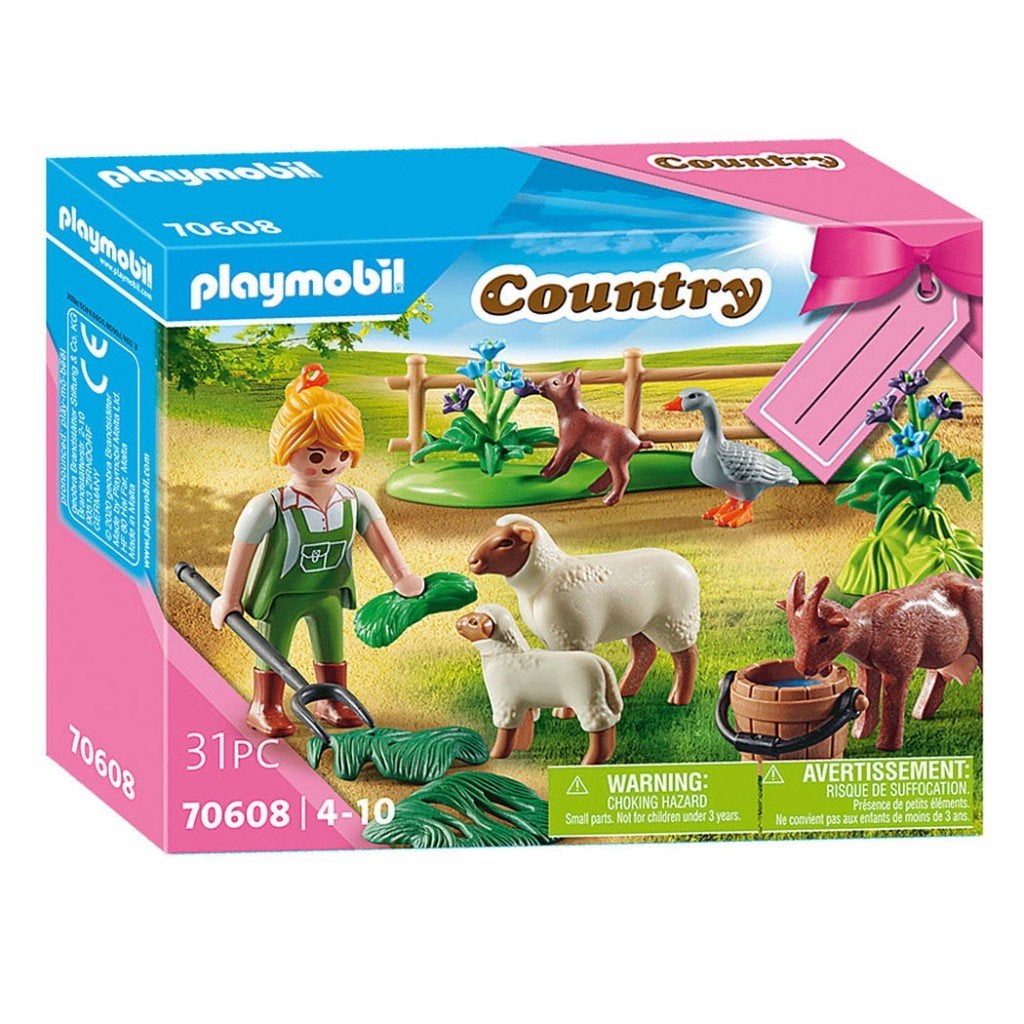 70608 boerin met dieren, Ophalen, Complete set, Nieuw, Country