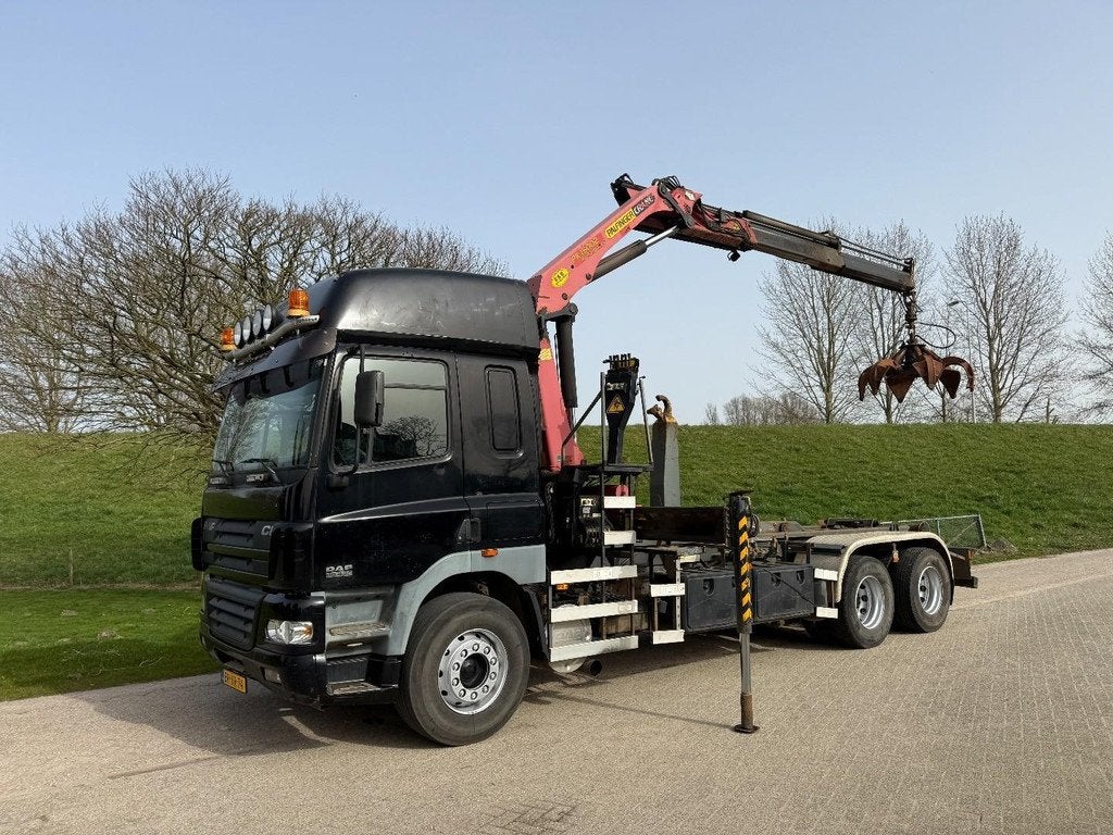 DAF CF 85 430 Handgeschakeld Haakarm Palfinger 15002 6x2 VH1, Auto's, Overige kleuren, 428 pk, Bedrijf, 2 stoelen