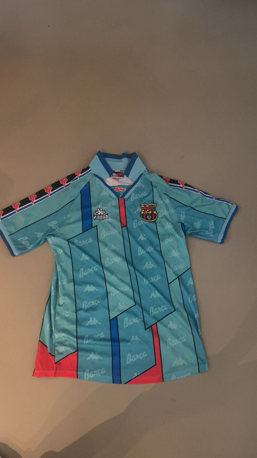 Fc barcelona kappa 1996/97 uit shirt ronaldo (R9, Verzenden, Zo goed als nieuw, Shirt