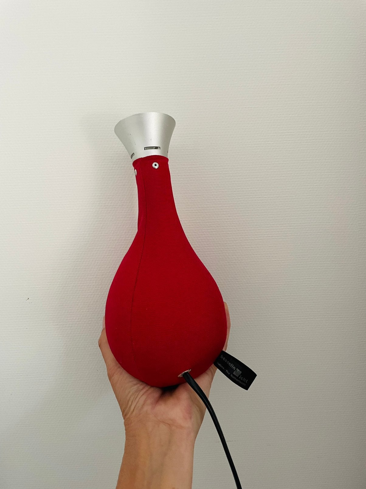 1982 Lichtsack Spot tafellamp van Christofer Born, Huis en Inrichting, Rood, Ophalen of Verzenden, Zo goed als nieuw, Design