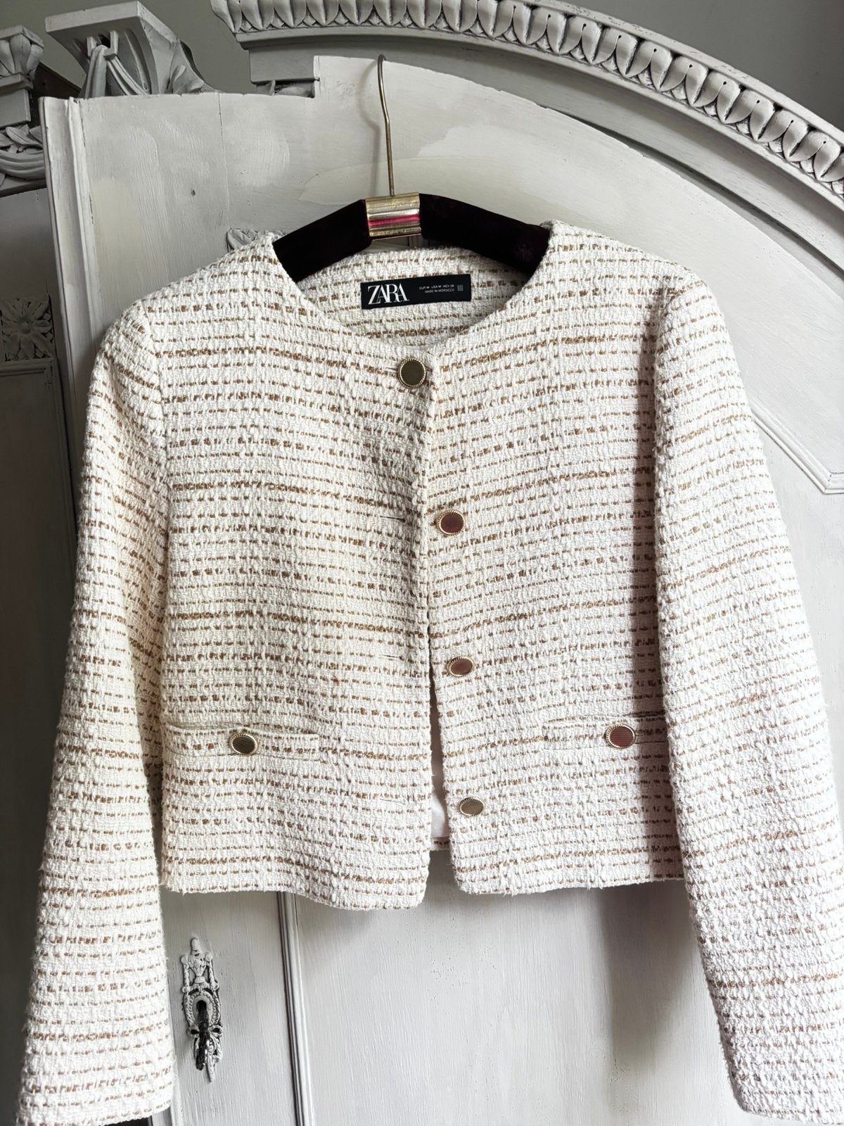 BLAZER jasje ZARA mt M ZGAN, Verzenden, Zo goed als nieuw, Maat 38/40 (M), Beige
