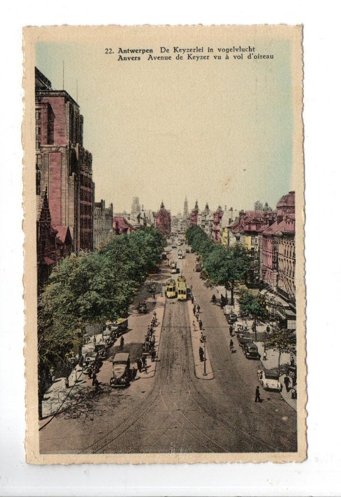 Begië, Antwerpen., Verzamelen, Ophalen of Verzenden, 1940 tot 1960, Gelopen, België en Luxemburg