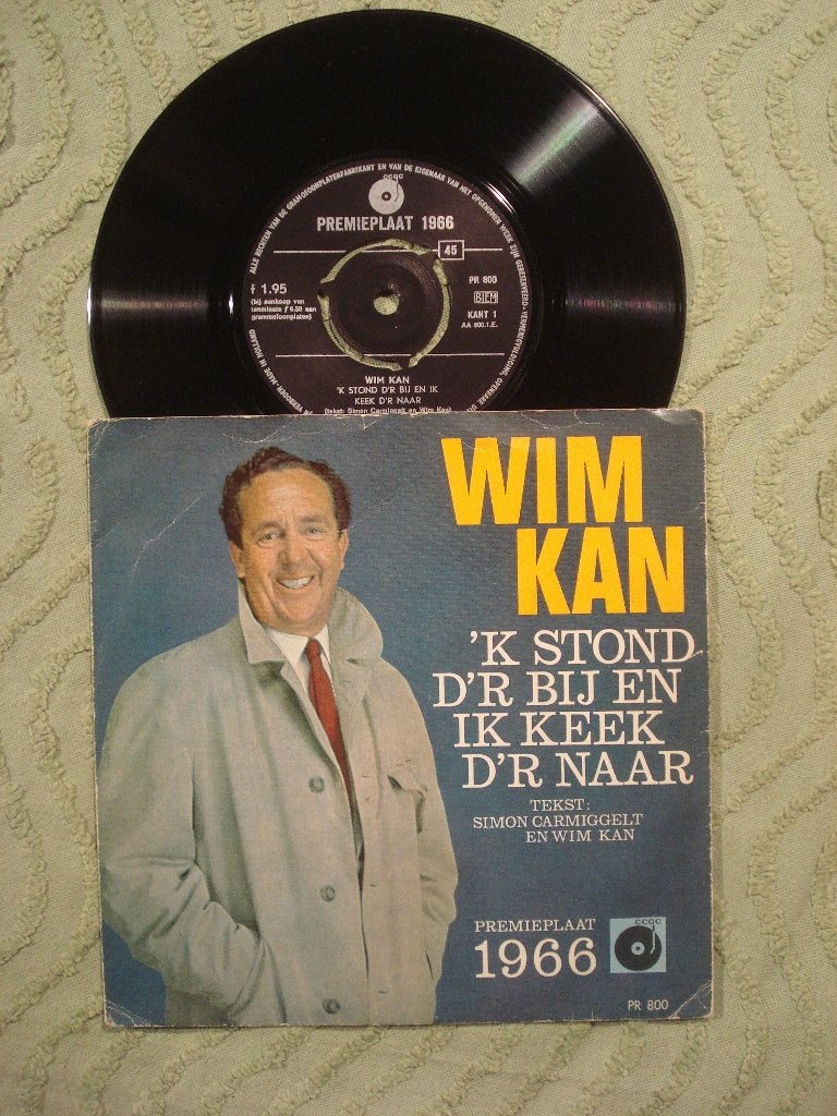 Wim Kan 7" Vinyl Single: k Stond d’r bij en ik keek d’r naar, Ophalen of Verzenden, Gebruikt, 7 inch, Nederlandstalig