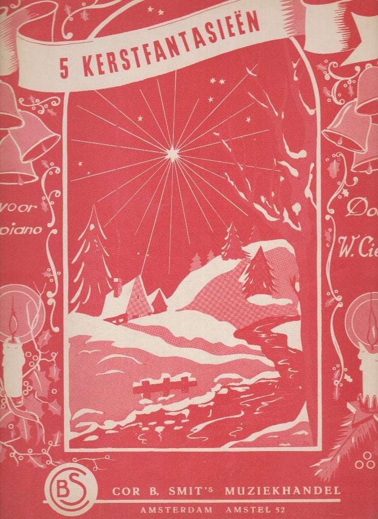 W.Ciere – 5 KERSTFANTASIEEN, Gebruikt, Ophalen of Verzenden, Artiest of Componist, Piano