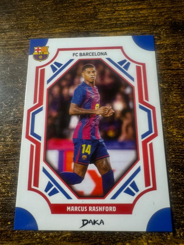 Marcus Rashford FC Barcelona Spelerskaart DAKA, Verzamelen, Sportartikelen en Voetbal, Ophalen of Verzenden, Zo goed als nieuw