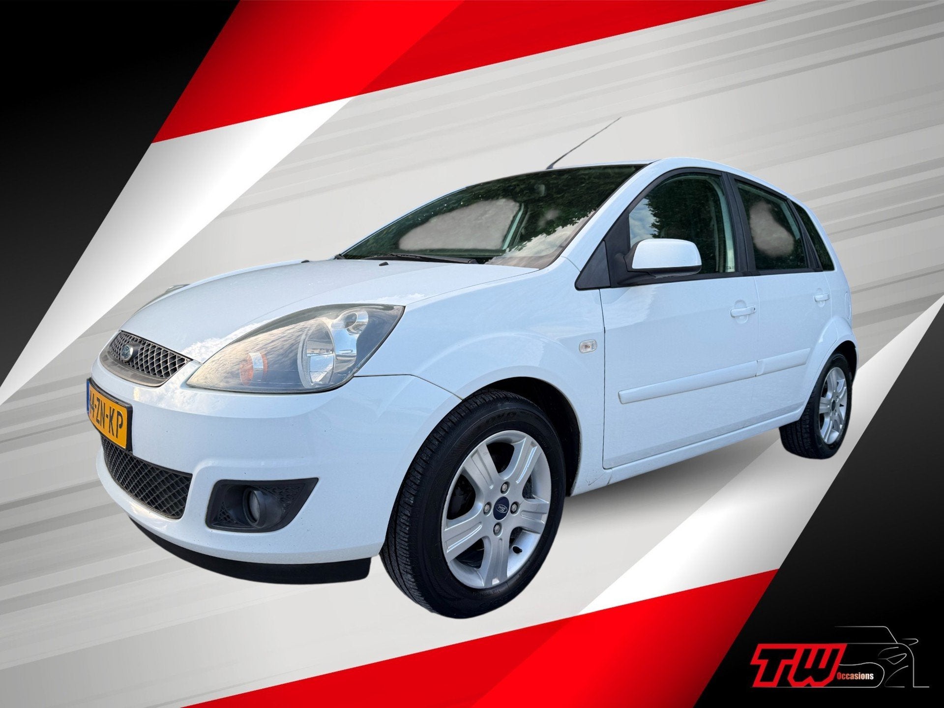 Ford Fiesta 1.4 Futura XL |NWE APK & DB-RIEM V.V.|AIRCO|PARK, Voorwielaandrijving, Stof, Zwart, 4 cilinders