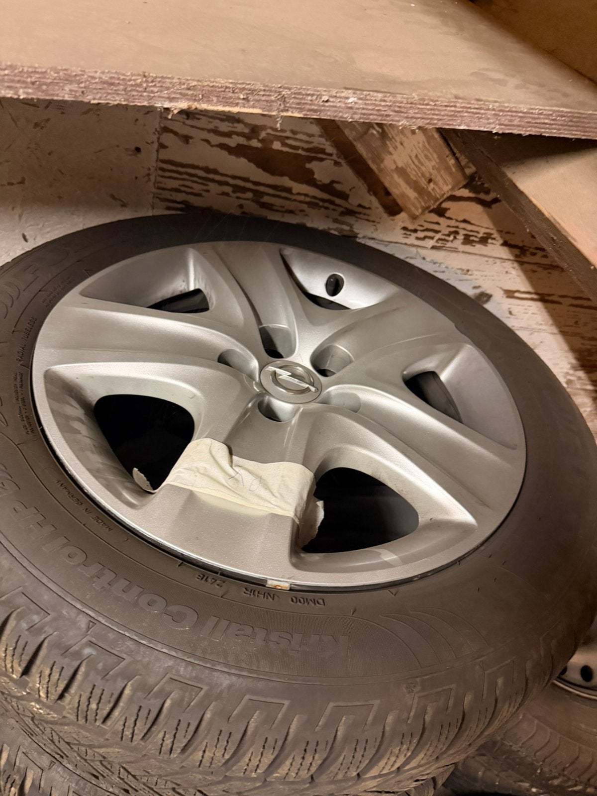 Te koop Complete winterwielenset Opel Insignia B inc TPMS, Ophalen, Banden en Velgen, 17 inch, Winterbanden