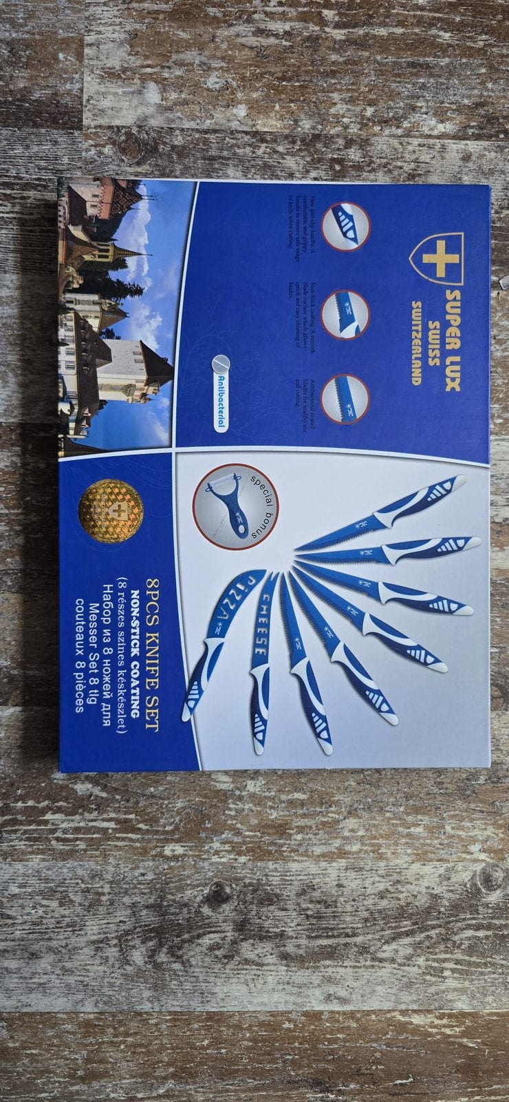 Messen/bestek set super lux swiss, Ophalen of Verzenden, Nieuw, Rvs of Chroom
