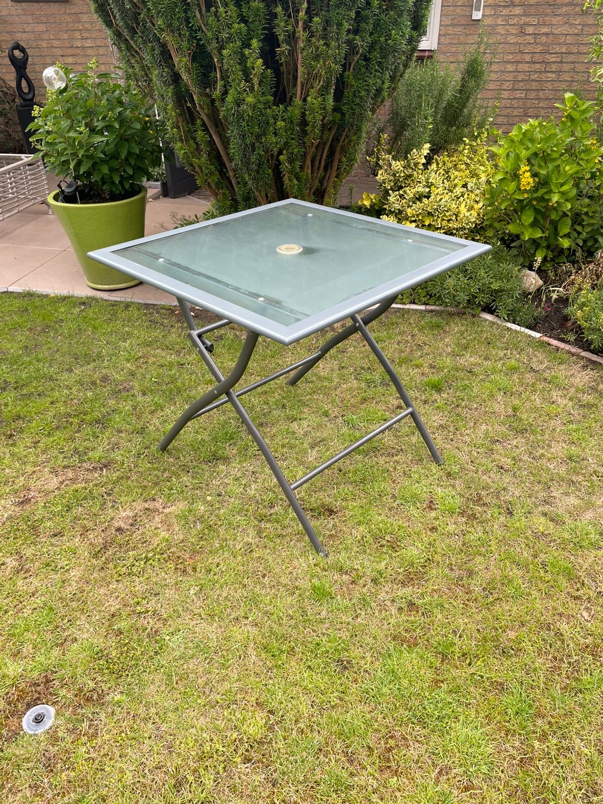 Tuin of balkontafel 80 x 80 inklapbaar, Ophalen, Gebruikt, Vierkant