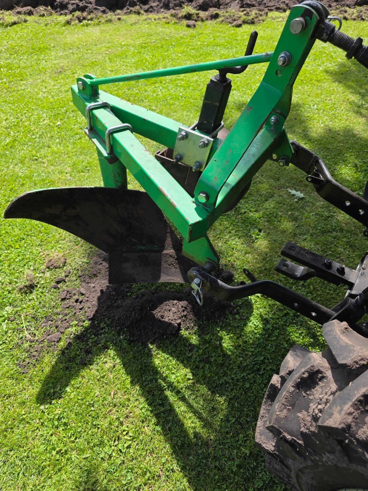 1 schaars ploeg 3 punts hef mini tractor, Ophalen of Verzenden, Tuinaarde