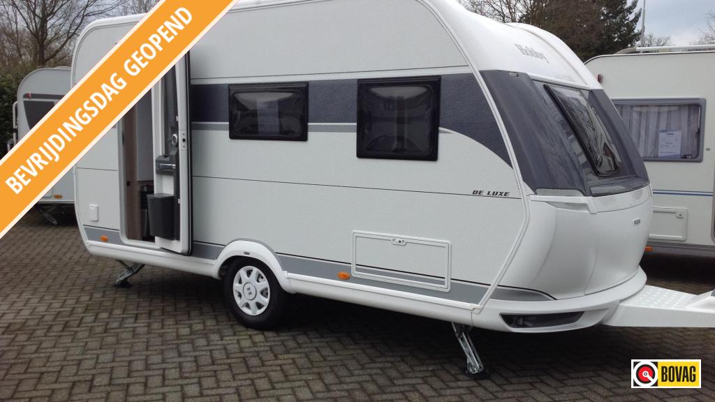 Hobby De Luxe 440 SF met kort gebruik voordeel, Overige typen, Hobby, 4 tot 5 meter, Ringverwarming