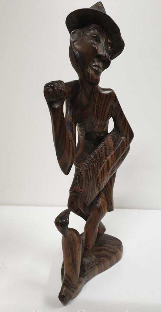 1687) Mooie beeld uit coromandel hout gesneden, Ophalen of Verzenden