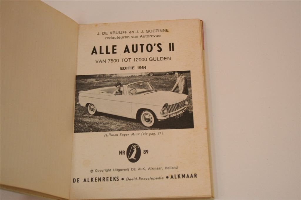 Alle Auto\'s II [1964] — Alkenreeks — F7500-F12000, Boeken, Auto's | Boeken, Ophalen of Verzenden, Gelezen, Algemeen