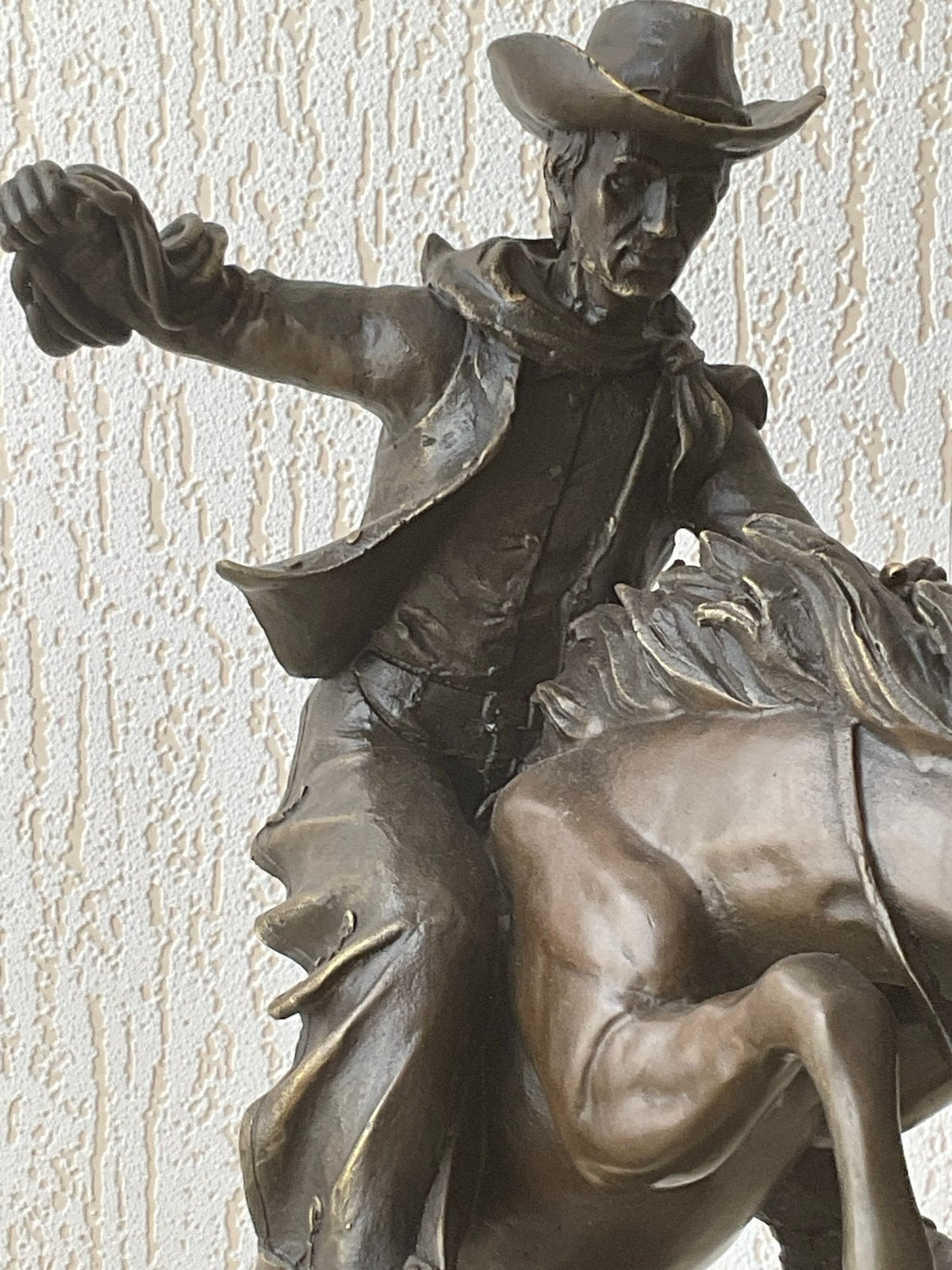 Frederic Remington Bronzen Bronco Buster - 50cm, 11kg, Ophalen of Verzenden