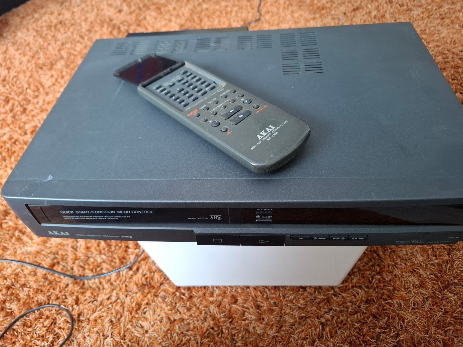 Akai VHS Videorecorder met Afstandsbediening, Ophalen of Verzenden, Gebruikt, VHS-speler of -recorder