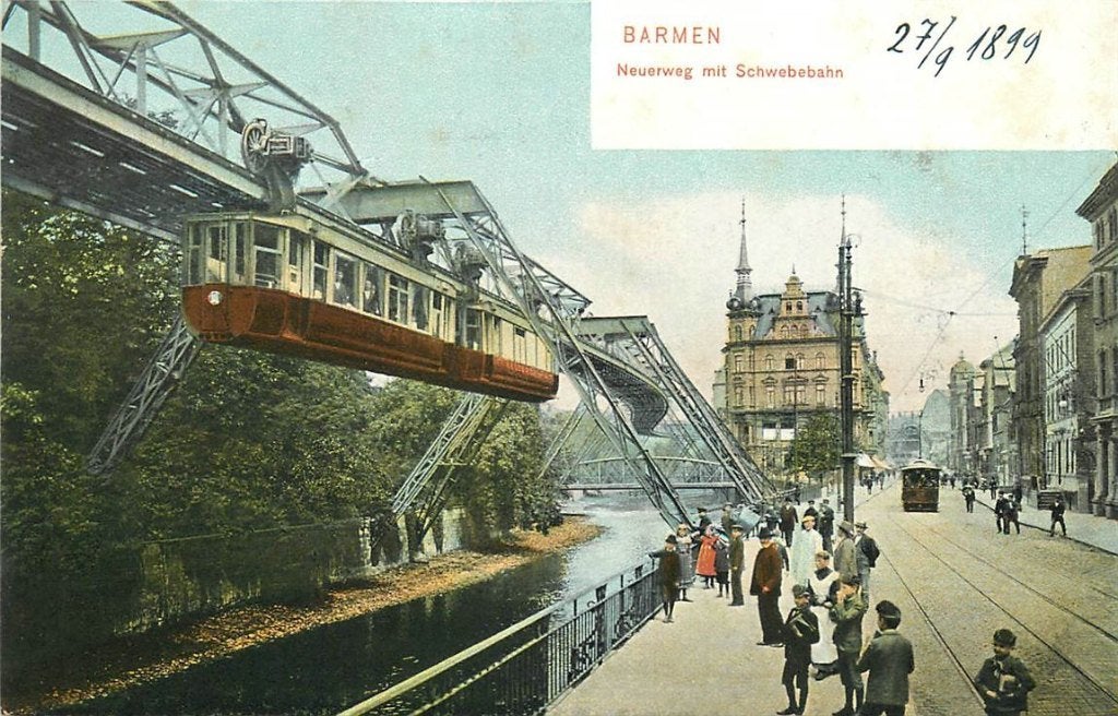 379-165-011 Barmen Schwebebahn, Verzenden, Voor 1920, Duitsland