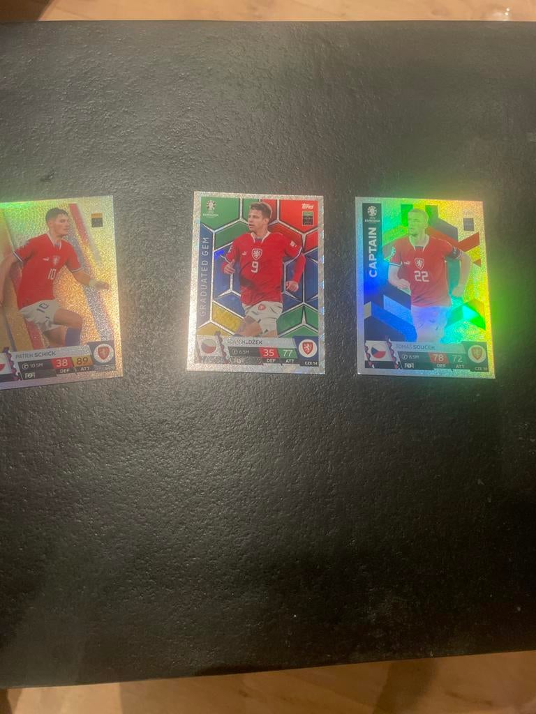 Topps Match Attax EURO 2024 Tsjechië set (3 kaarten), Ophalen of Verzenden, Zo goed als nieuw, Meerdere plaatjes