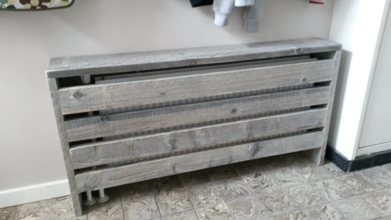 radiator ombouw steigerhout, Ophalen, 150 cm of meer, Radiator, 30 tot 80 cm
