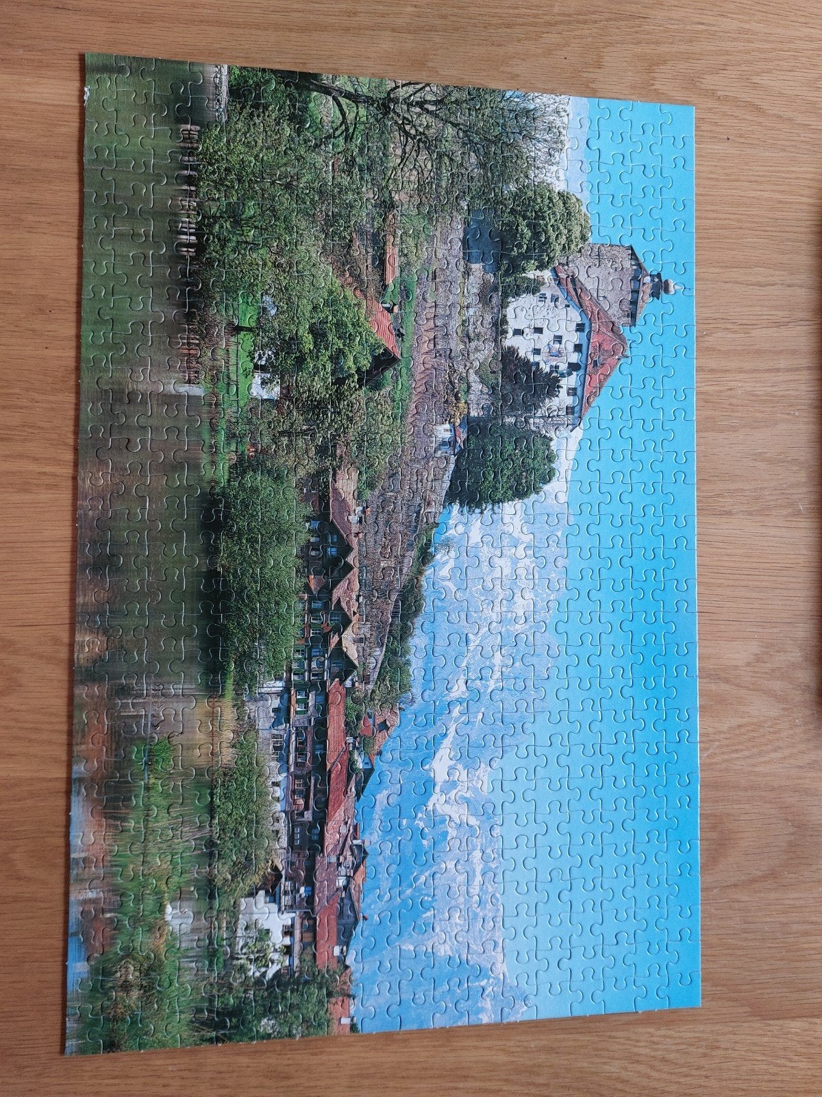 Legpuzzel 500 stukjes - Kasteel aan het water, Ophalen of Verzenden, 500 t/m 1500 stukjes, Gebruikt, Legpuzzel