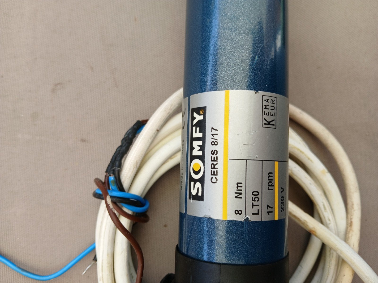 Somfy Rolluikmotor Ceres 8/17 en Ariane 6/17, Doe-het-zelf en Verbouw, Ophalen, Gebruikt, Overige kleuren, Minder dan 100 cm