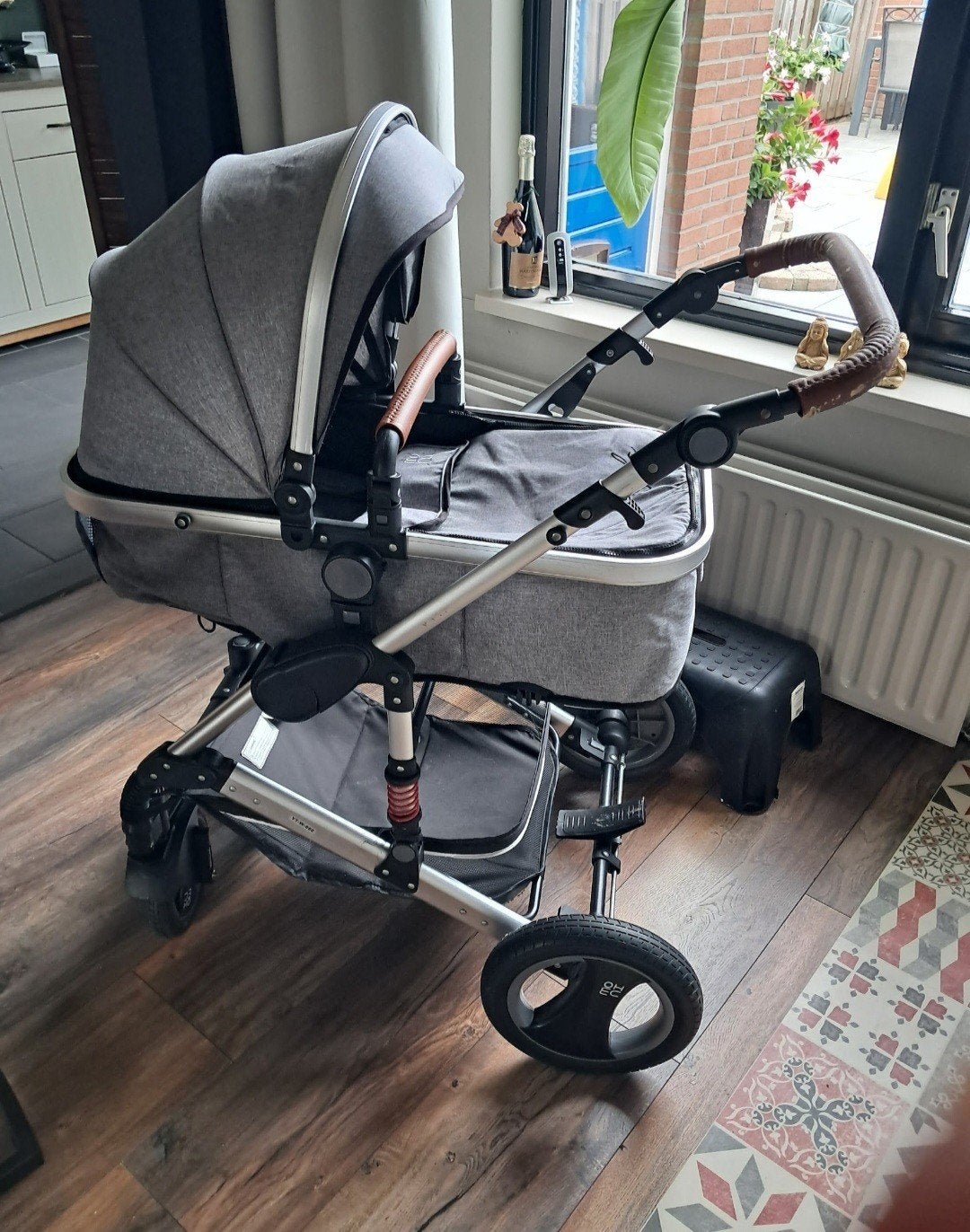 Combiwagen met autostoeltje en reiswieg, Ophalen, Gebruikt, Combiwagen, Met autostoeltje