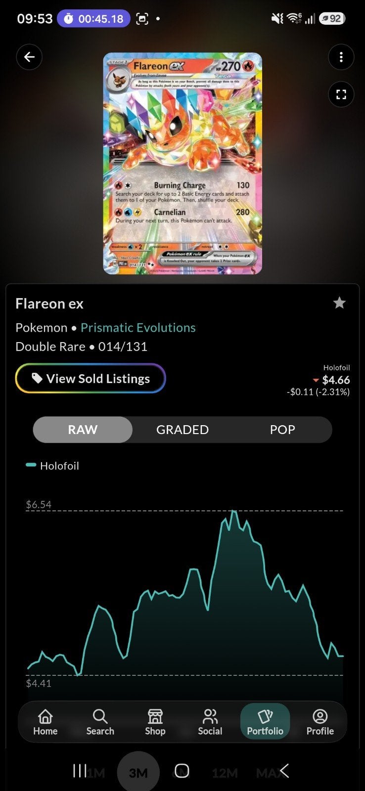 FLAREON EX 014/131 Pokémon, Spelcomputers en Games, Avontuur en Actie, Vanaf 18 jaar, 1 speler, Ophalen of Verzenden