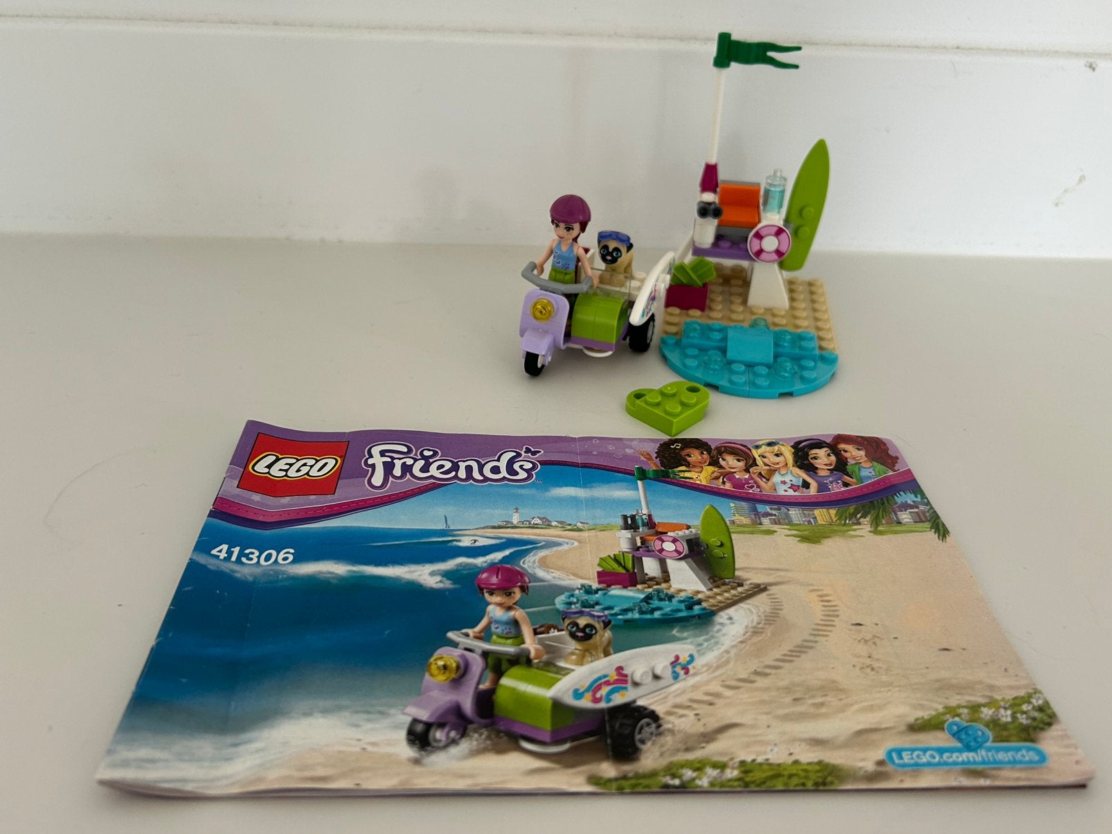 Lego frienda Mia’s strandscooter 41306, Lego, Compleet, Friends, Ophalen of Verzenden