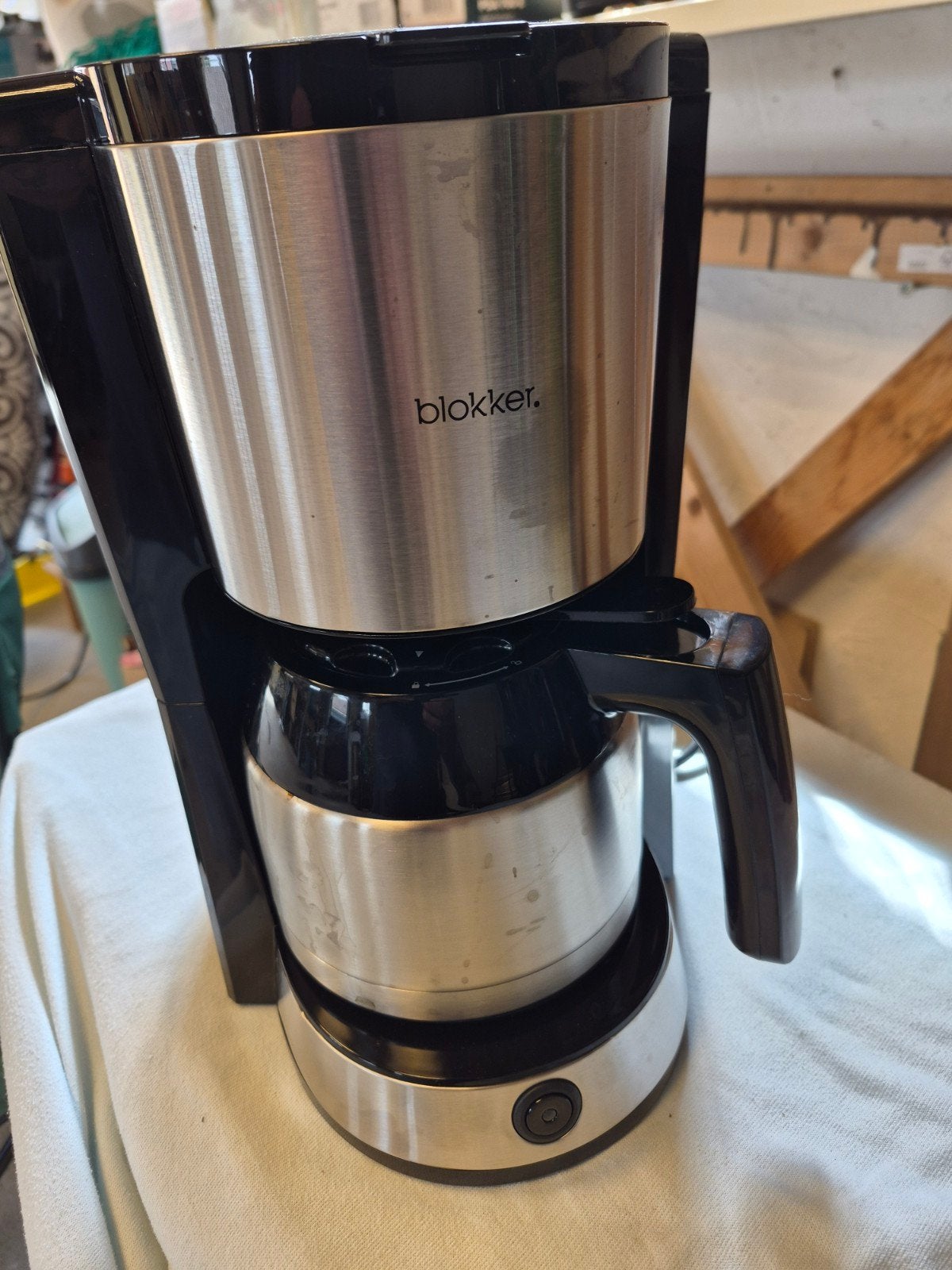 Blokker Koffiezetapparaat - Zilver/Zwart, Witgoed en Apparatuur, Koffiezetapparaten, Ophalen, Gebruikt, 10 kopjes of meer, Koffiemachine