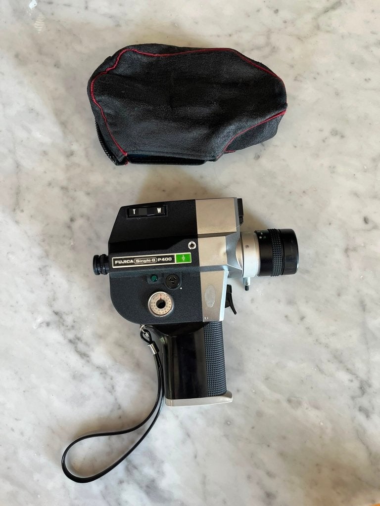 Vintage Fujica Single-8 P400 8mm filmcamera, Ophalen of Verzenden, 8mm, Camera