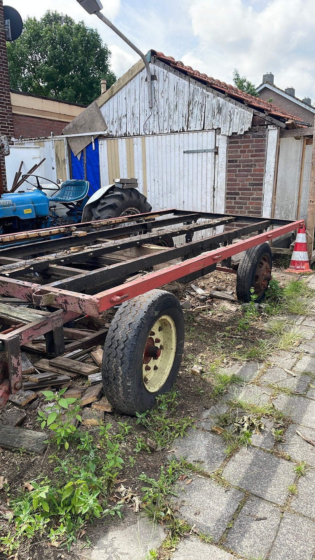 Aanhangwagen voor tractor, 100 liter of meer, Ophalen, Zo goed als nieuw, Transportkar