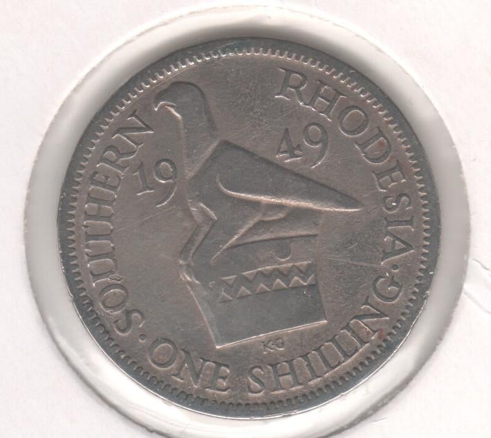 1 shilling Zuid-Rhodesië 1949 (M 311), Postzegels en Munten, Munten | Afrika, Ophalen of Verzenden, Zimbabwe, Losse munt