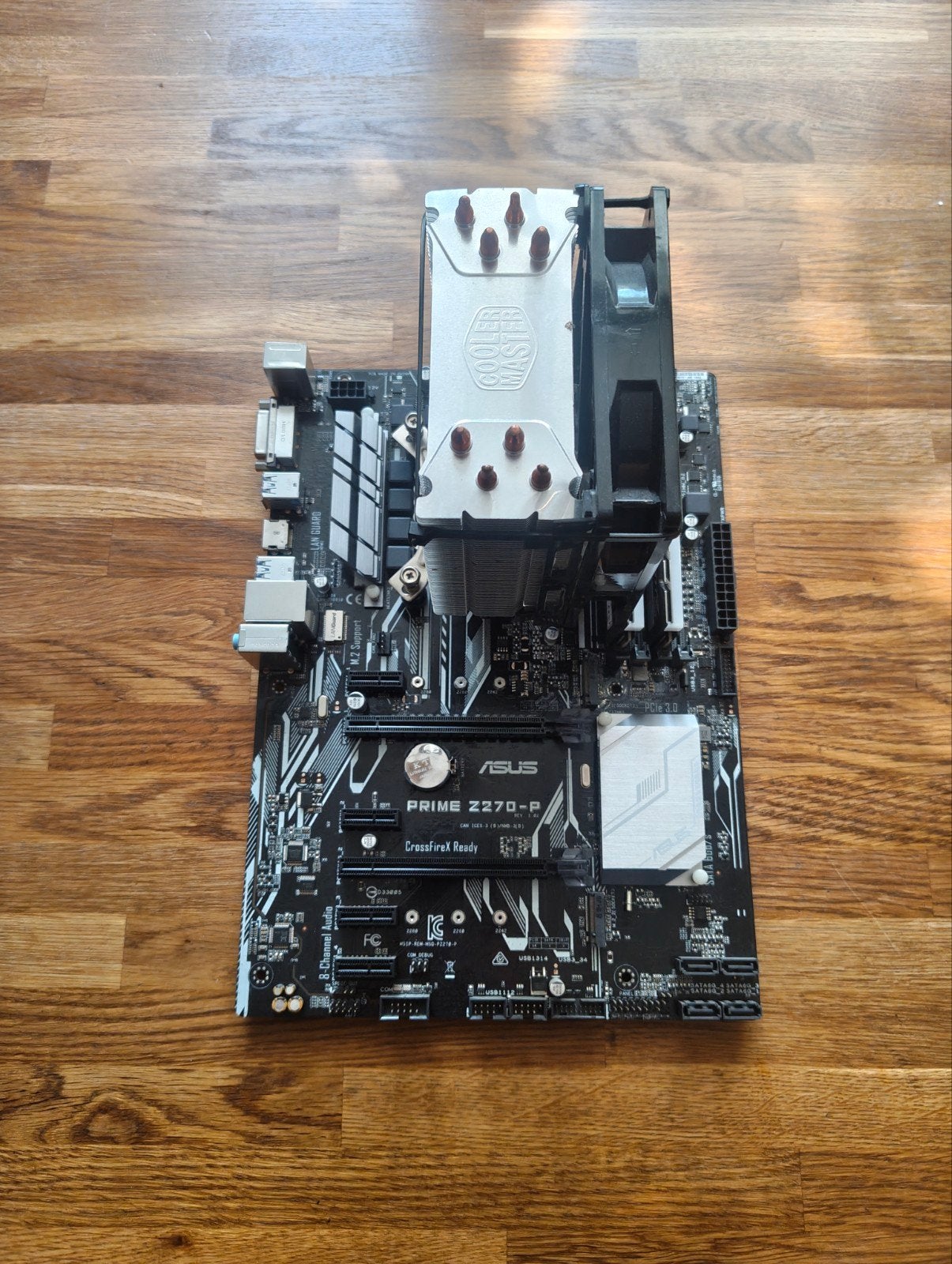 ASUS Prime Z270-P Moederbord met Cooler Master Koeler en RAM, Computers en Software, Moederborden, Ophalen, LGA 1151, DDR4, Zo goed als nieuw
