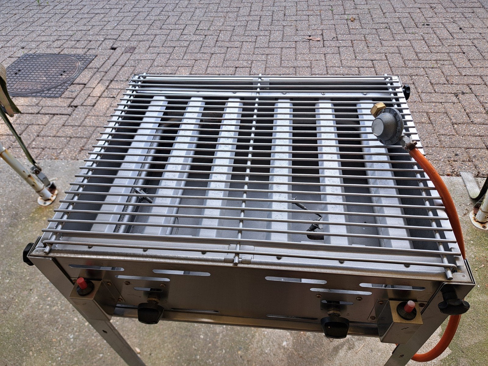 Professionele RVS Barbecue met 2 groepen 6 branders, Ophalen of Verzenden