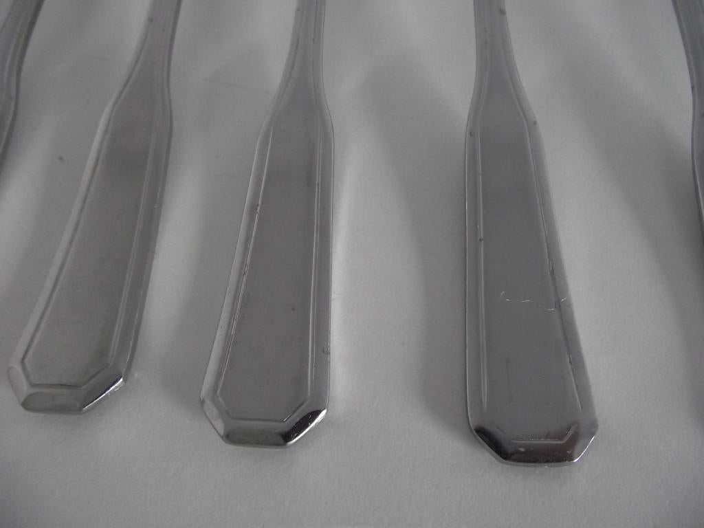 10 stuks vintage RVS Octo bestek Amefa stainless 1960 p stuk, Ophalen of Verzenden