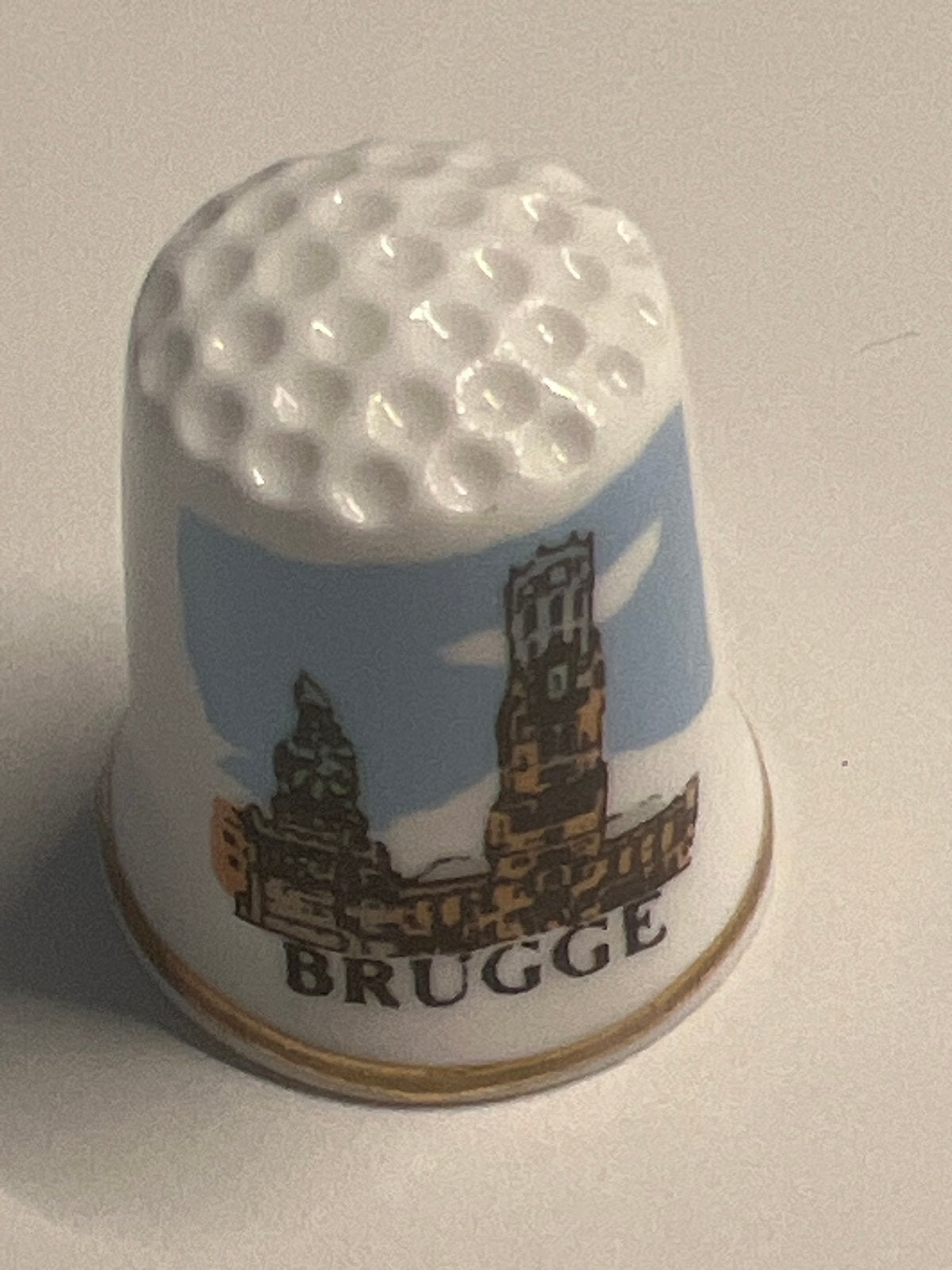 Vingerhoedje Brugge Souvenir, Ophalen of Verzenden, Zo goed als nieuw