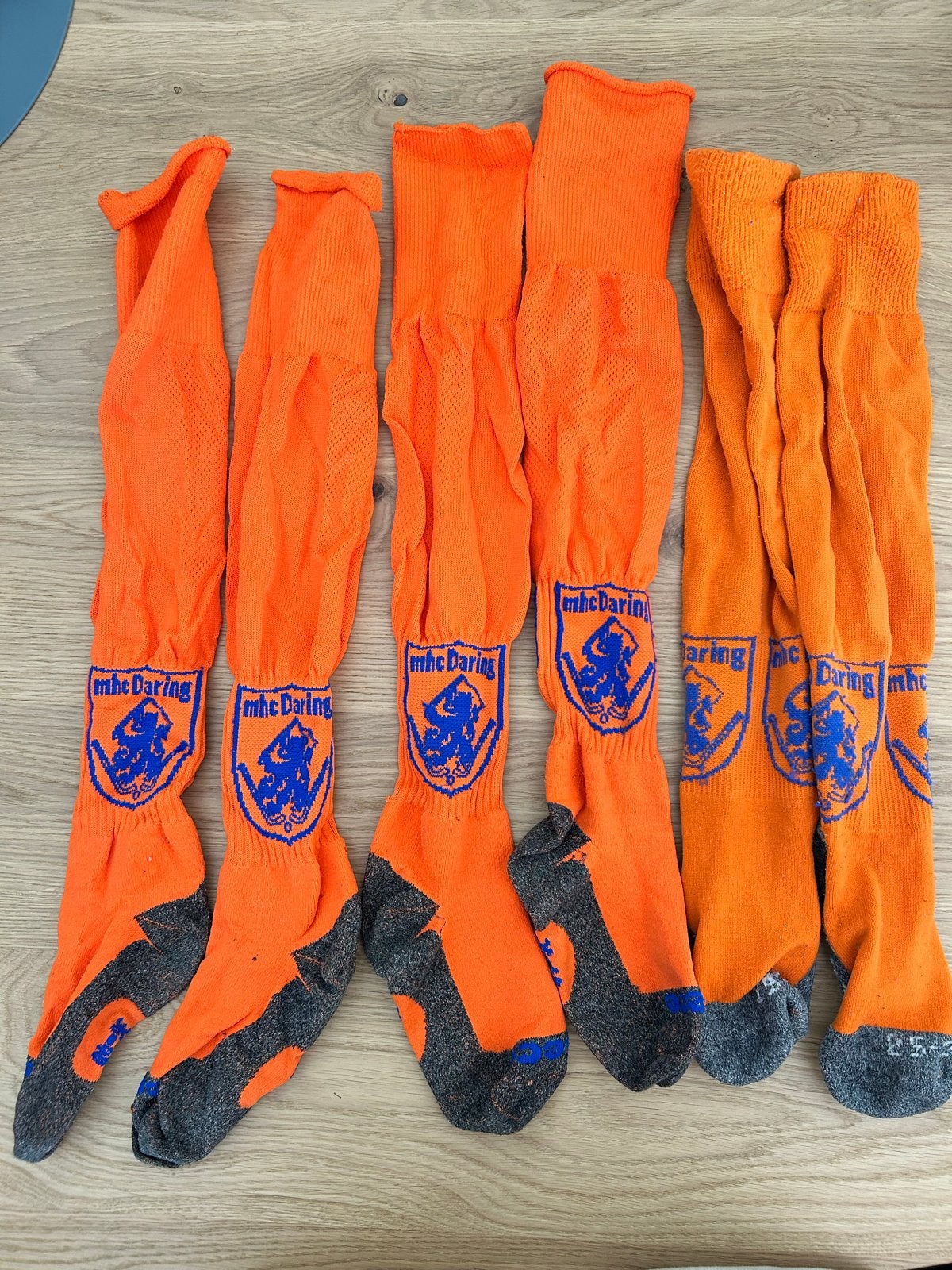 MHC Daring Hockeysokken - Oranje (3 paar), Ophalen of Verzenden, Gebruikt, Kleding