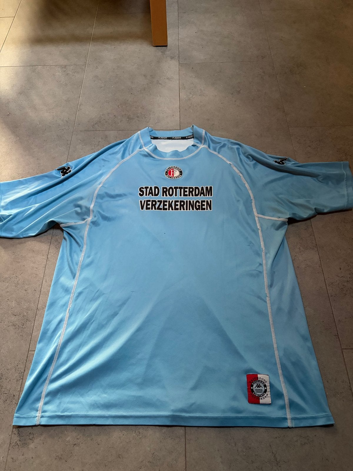 Feyenoord europees shirt XXL 2001-2002, Ophalen, Blauw, Overige maten, Voetbal