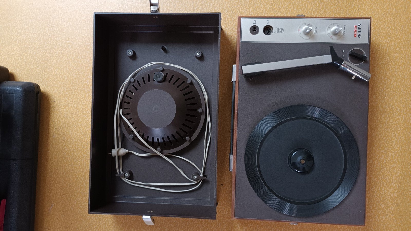Vintage Philips Platenspeler - Goed werkende staat, Ophalen, Gebruikt, Platenspeler, Philips