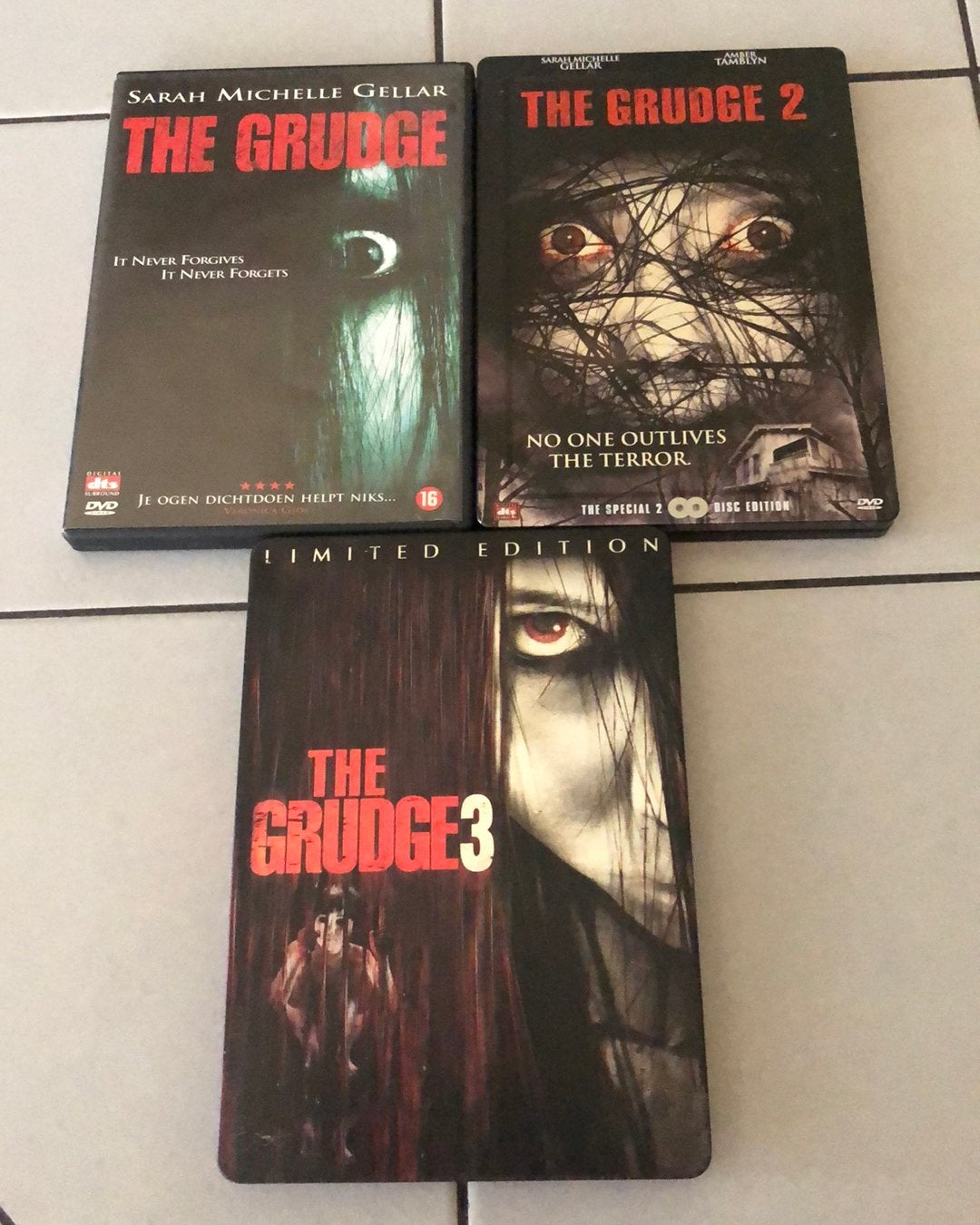 The Grudge dvd boxen deel 1,2 en 3, Vanaf 16 jaar, Ophalen of Verzenden, Zo goed als nieuw