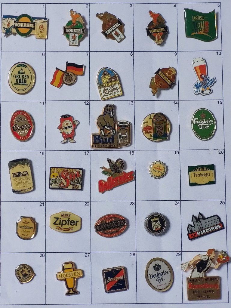 Lot pins BIER 5, Ophalen, Gebruikt, Overige onderwerpen